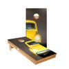 Skip's Garage Mini Yellow Car Cornhole Boards - Includes (2) Boards (NO Bags) + (1) Black Carrying Case view 1