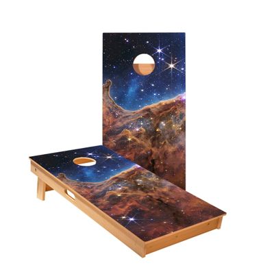Skip's Garage Cosmic Cliffs Cornhole Boards - Includes (2) Boards (NO Bags) + NO Additional Accessories