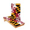 Skip's Garage Maryland Flag Cornhole Boards - Includes (2) Boards (NO Bags) + (2) Board Hole Lights view 1