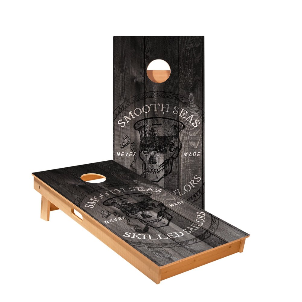 Skilled Sailors Cornhole Boards - Includes (2) Boards (NO Bags) + (2) Board Hole Lights