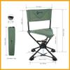 ARROWHEAD OUTDOOR 360 Degree Swivel Hunting Chair Stool Seat, Perfect for Blinds, No Sink Feet, Supports up to 450lbs, Carrying Case, Steel Frame, Fishing, High-Grade 600D Canvas view 2