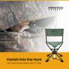 ARROWHEAD OUTDOOR 360 Degree Swivel Hunting Chair Stool Seat, Perfect for Blinds, No Sink Feet, Supports up to 450lbs, Carrying Case, Steel Frame, Fishing, High-Grade 600D Canvas view 3