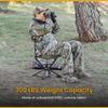 ARROWHEAD OUTDOOR 360 Degree Swivel Hunting Chair Stool Seat, Perfect for Blinds, No Sink Feet, Supports up to 450lbs, Carrying Case, Steel Frame, Fishing, High-Grade 600D Canvas view 4
