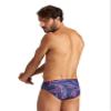 ARENA Mens Swim Brief Puzzled Team Print MaxLife Athletic Swimwear Professional Training Swimsuit Sports Bathing Suit, Navy/Red Multi, US Size 40 view 2