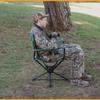 ARROWHEAD OUTDOOR 360 Degree Swivel Hunting Chair Stool Seat, Perfect for Blinds, No Sink Feet, Supports up to 450lbs, Carrying Case, Steel Frame, Fishing, High-Grade 600D Canvas, USA-Based Support view 2