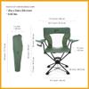 ARROWHEAD OUTDOOR 360 Degree Swivel Hunting Chair Stool Seat, Perfect for Blinds, No Sink Feet, Supports up to 450lbs, Carrying Case, Steel Frame, Fishing, High-Grade 600D Canvas, USA-Based Support view 3
