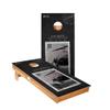 Skip's Garage Airmail Stamp Cornhole Boards - Includes (2) Boards (NO Bags) + (1) Case & (2) Hole Lights view 1