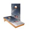 Skip's Garage American Flag Pole Cornhole Boards - Includes (2) Boards (NO Bags) + (1) Carry Case, (2) Hole Lights & (2) Edge Lights view 1