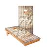 Skip's Garage 1776 Tan Cornhole Boards - Includes (2) Boards (NO Bags) + (1) Case & (2) Hole Lights view 1