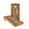 Skip's Garage Rustic Wood Cornhole Boards - Includes (2) Boards (NO Bags) + (1) Black Carrying Case view 1