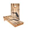 Skip's Garage Florida Rustic Cornhole Boards - Includes (2) Boards (NO Bags) + (1) Black Carrying Case view 1