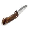 OHIY Handmade Bushcraft Knife with 4-1/2" Stainless 4116 German Steel Blade, Genuine Leather Sheath, Full Tang Walnut Handle view 4