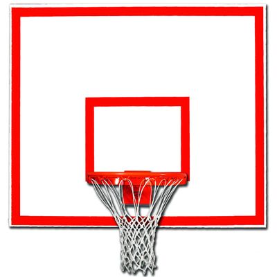 Playground Marked Steel Basketball Backboard 42 x 60 Rectangular Steel Backboard with Orange Target & Border