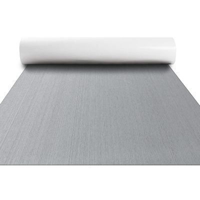 FOCEAN Boat Flooring EVA Foam Boat Decking Marine Flooring Brushed Texture Marine Mats for Boats Yacht Kayak RV 94.5"x15.7", Grey+Black Back