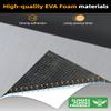 FOCEAN Boat Flooring EVA Foam Boat Decking Marine Flooring Brushed Texture Marine Mats for Boats Yacht Kayak RV 94.5"x15.7", Grey+Black Back view 2