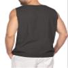 Maiyifu-GJ Men's Casual Cotton Linen Tank Top Sleeveless Lace Up Beach Hippie Tee Fashion V Neck Baggy T Shirt (Dark Gray 2,US SIZE S Asia M) view 3