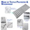Zento Camping Cot Mattress Foam Pad for Adults  Thick Soft Ultra Comfort Sleeping Pad for Traveling Hiking Outdoor or Indoor Use  Lightweight Easy to Carry Foldable Waterproof Adult Cot Mattress view 2