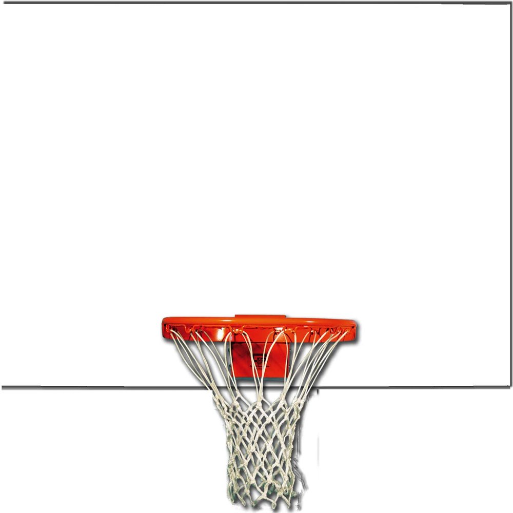 Playground Unmarked Steel Basketball Backboard 42 x 60 Rectangular Steel Backboard with White Powdercoat Finish