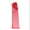 Aniler Women's 21'' Tulle Long Wedding Bridal Elbow Length Sheer Opera Party Gloves (Pink, 21" Length) view 3
