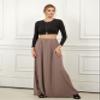 noflik Women's Boho Elastic High Waisted Flowy Long Maxi Skirts with Pockets (Mocha, M) view 2