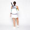 Ame & Lulu Game On Tennis Backpack - Contains Padded & Adjustable Straps - Two Exterior Water Bottle Pockets - White/Navy/Green view 4