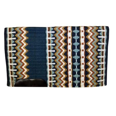 Western Saddle Pad/Show Ranch Pad Custom Handmade New Zealand Wool Oversized ME-WSP-016 (34 x 42 Inches)