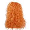 MEIRIYFA 80s Rocker Punk Wig Long Curly Wig for Men and Women Retro Mullet Wigs for Halloween Costume Cosplay Party (Orange) view 3