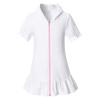 Girls Hooded Zip Terrys Coverups Swim Beach Cover Up Cotton Summer Short Sleeve Bathing Suit (White, 10-11 Years) view 1