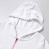 Girls Hooded Zip Terrys Coverups Swim Beach Cover Up Cotton Summer Short Sleeve Bathing Suit Toddler (White, 4-5 Years) view 3