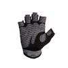 NUTRI PLUS FIT Unisex Workout Gloves, Fingerless Weight Lifting Gym Exercise Gear, Full Palm Protection, Extra Grip, Small Grey view 2