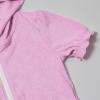 Girls Hooded Zip Terrys Coverups Swim Beach Cover Up Cotton Summer Short Sleeve Bathing Suit Toddler (Pink, 8-9 Years) view 3