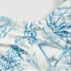 2023 Women's Dresses Allover Floral Print Ruched Bus Button Front Dress Women's Dresses (Color : Blue and White, Size : X-Small) view 3