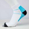 YOLAI Men's and Women's Athletic Socks Cycling Compression Low Cut Socks Breathable Cushioned Workout Socks (Blue, L/XL) view 2