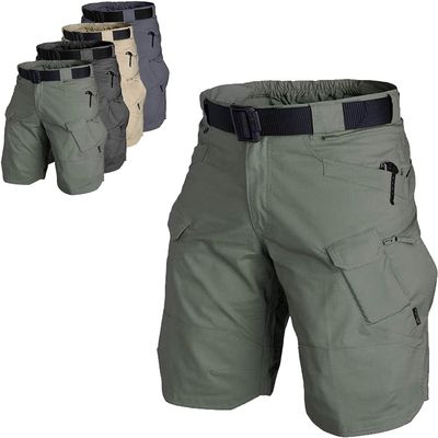 Ujicde Men's Outdoor Tactical Waterproof Shorts, Men Hiking Sports Casual Shorts Stretch Quick Dry BreathableTactical Shorts (Color : Green, Size : X-Large)