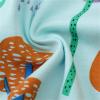 Girls Print Dress Summer Cute Round Neck Cotton Fashion Princess Skirt Children's Skirt Easter Dresses (Blue, 5 Years) view 2