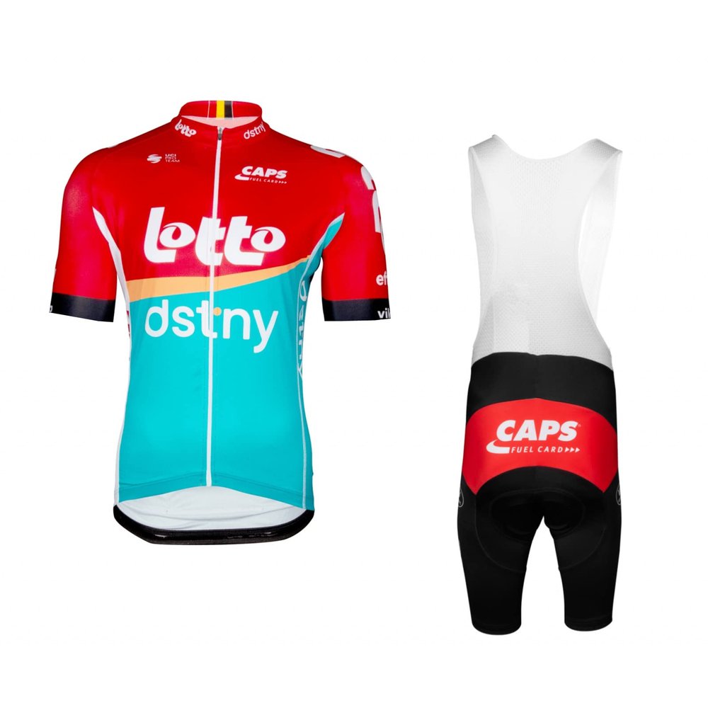 2023 Pro Team LOTTO Cycling Jersey Set For Men,Breathable MTB Bike Shirt Bib Short Kits GEL Paddad (5XL)