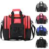 DAFISKY Bowling Ball Bag for Single Ball - Bowling Bag Tote for 1 Ball and Shoes with Padded Holder, 2 Pockets Fits Men & Women bowling Shoes Up To Mens Size 14, Red view 1