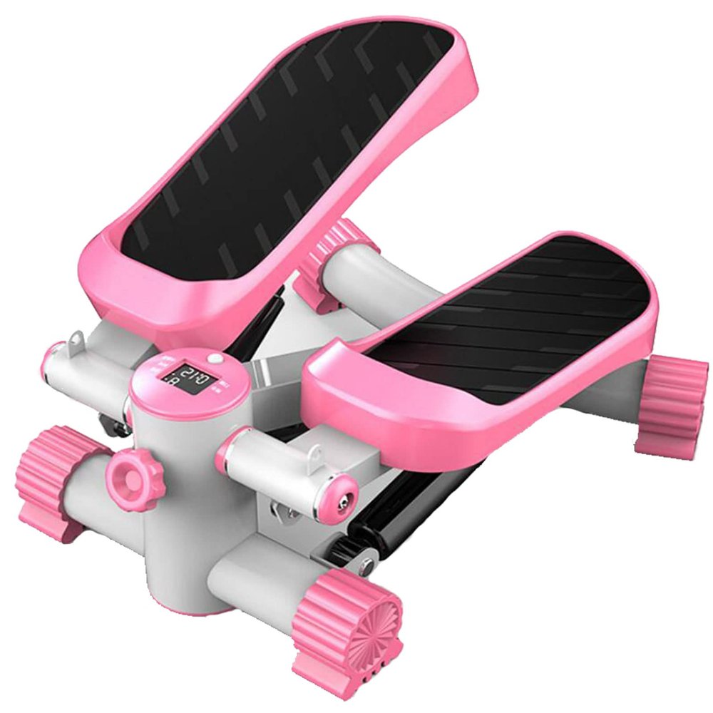 HUHJYUGE Stepper for Exercise, Stair Stepper Workout Machine, Small Stair Stepper for Home, with Rubber Ropes and Mat Compact, for Home Office Workout Women Men (A)