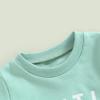 YINGISFITM Baby Boy Clothes Toddler Summer Letter Short Sleeve T Shirts Top Boy Shorts Cute Outfit Infant 2Pcs Set (Little dude green,0-6 Months) view 4