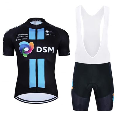 2023 Pro Team Cycling Jersey Set For Men,Breathable MTB Bike Shirt Bib Short Kits GEL Paddad (L)