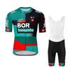 2023 Pro Team BORAHansgrohe Cycling Jersey Set For Men,Breathable MTB Bike Shirt Bib Short Kits GEL Paddad (S) view 1