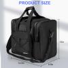 DAFISKY Bowling Ball Bag for Single Ball - Bowling Bag Tote for 1 Ball and Shoes with Padded Holder, 2 Pockets Fits Men & Women bowling Shoes Up To Mens Size 14, BLACK view 2