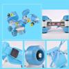 Adjustable Roller Skates for Kids Double Row Wheels with PU Wheels and Brake System Youth Inline Skates for Boys Girls Age 5-12 Years view 3