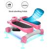 HUHJYUGE Stepper for Exercise, Stair Stepper Workout Machine, Small Stair Stepper for Home, with Rubber Ropes and Mat Compact, for Home Office Workout Women Men (D) view 4