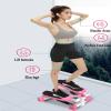 HUHJYUGE Stepper for Exercise, Stair Stepper Workout Machine, Small Stair Stepper for Home, with Rubber Ropes and Mat Compact, for Home Office Workout Women Men (B) view 2
