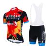 2023 Pro Team Bahrain Cycling Jersey Set For Men,Breathable MTB Bike Shirt Bib Short Kits GEL Paddad (L) view 1