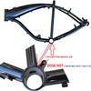 266mm Conversion Kit Crank Set Bottom Bracket for Gas Motorized Bicycle view 3