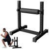 GMWD Bulgarian Split Squat Stand, One Leg Squat Roller, Single Leg Squat Stand, Lower Body Specialty Machine, Black view 1