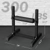 GMWD Bulgarian Split Squat Stand, One Leg Squat Roller, Single Leg Squat Stand, Lower Body Specialty Machine, Black view 2