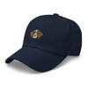 Brittany Spaniel hat, Embroidered Baseball hat, Brittany Spaniel Gifts. Navy view 3